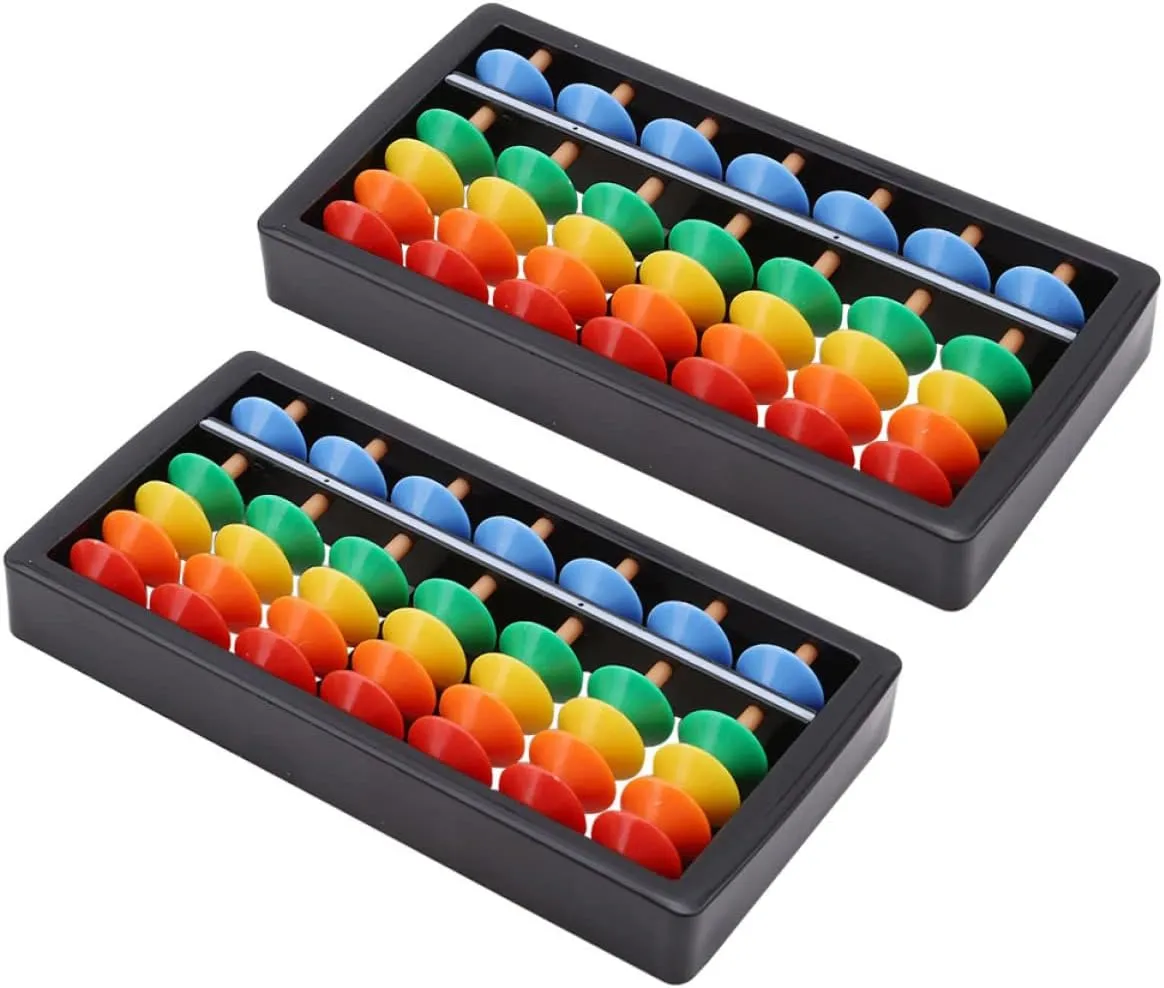 Boy Girl Educational Math Learning Tool for Boys and Girls Lightweight Arithmetic Counting Toy for Home male and School Use 6pcs Abacus for 