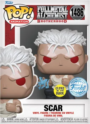 Brotherhood Scar 1486 Glow in The Dark Exclusive Funko geologic Fullmetal Alchemist 