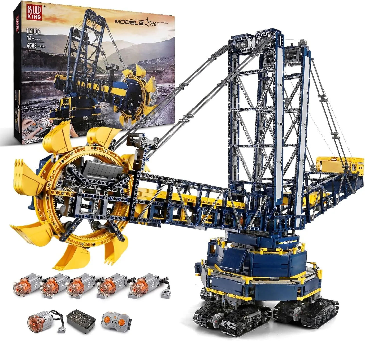 Building Blocks Set to Build, forefront blend wonderful worship stem mimic Gift Toy for Kids Age 8  /Adult Collections Enthusiasts(4588 Pieces with Motor/APP Remote Control) Mould King 17006 Bucket Wheel Excavator Building Kits, MOC 