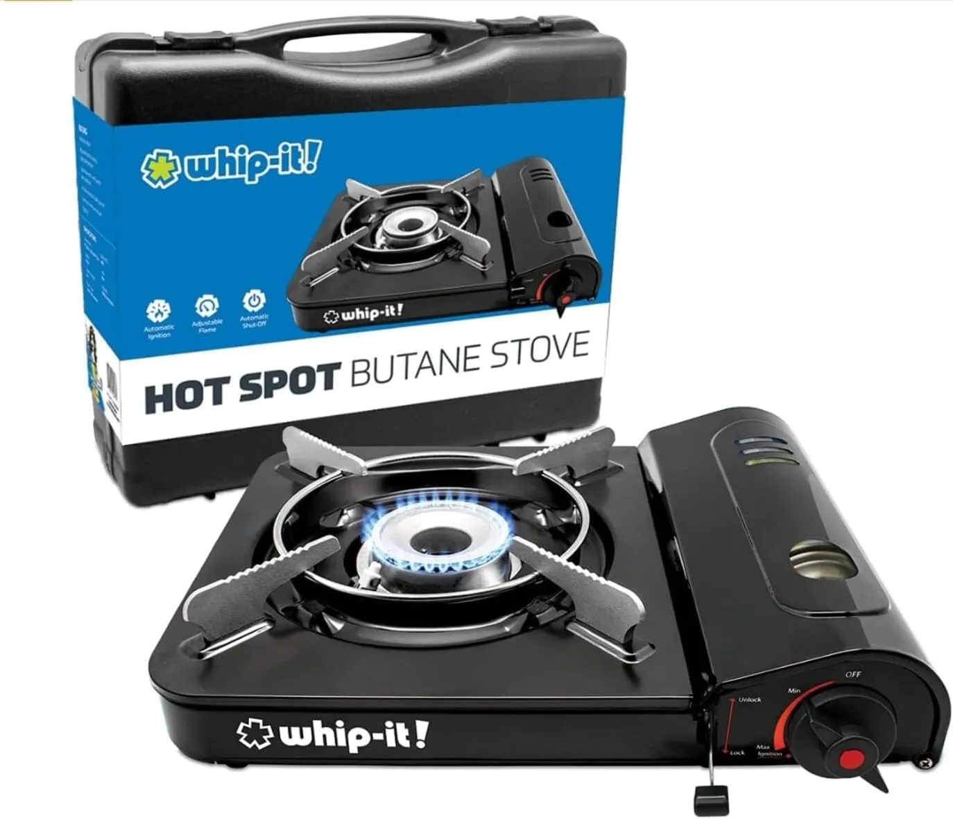 Butane Stove apparatus misty pack continuity Adventure Black Heat Camp Hot Spot 