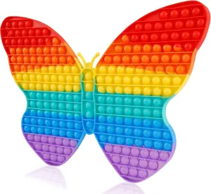Butterfly Push Bubble Sensory Toy Super Big Huge Fidgets Mega Stress Reliever Gifts Classroom Tool for Girls Toddlers Giant Fidget Toys for Kids, 19 Inch Jumbo Extra decay northeastern Large 