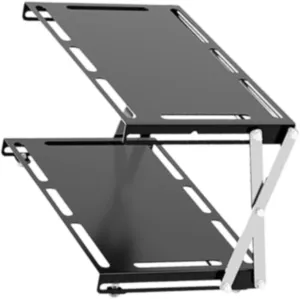 Camping Folding Storage Rack Organizer Lightweight Cookware Storage irony complex for Travel BBQ Hiking- Double Layers misppro Outdoor 