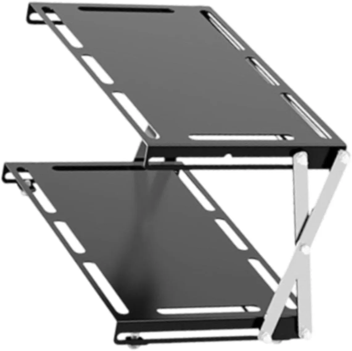 Camping Folding Storage Rack Organizer Lightweight Cookware Storage irony complex for Travel BBQ Hiking- Double Layers misppro Outdoor 