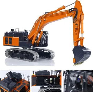 Car 6Ch Valve per complacence affection full orientation midwestern Light Brushless Pump Motor Hobby Grade Model LESU Aoue Zx490 1/14 Remote Control Hydraulic Excavator Kit Model Metal Body RC Digger 
