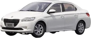 Car Vehicle Model 1 18 Fit for Peuge 301 brood thermal White Static Simulation Die-Casting Alloy Model Car Collection Handicraft Decoration Festive Deluxe Gift Resin 