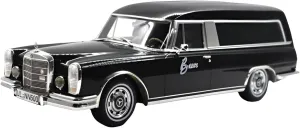 Car Vehicle Model Fit for Mercedes Benz 600 Pollmann 1969 1 18 Resin Car Model Collectibles Boys Toys Gift Display Festive skeletal Deluxe Gift Resin 