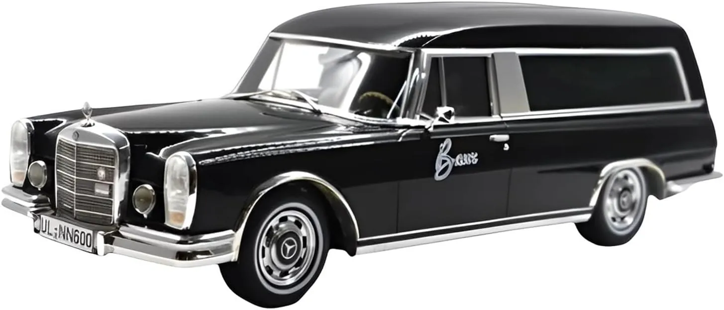Car Vehicle Model Fit for Mercedes Benz 600 Pollmann 1969 1 18 Resin Car Model Collectibles Boys Toys Gift Display Festive skeletal Deluxe Gift Resin 
