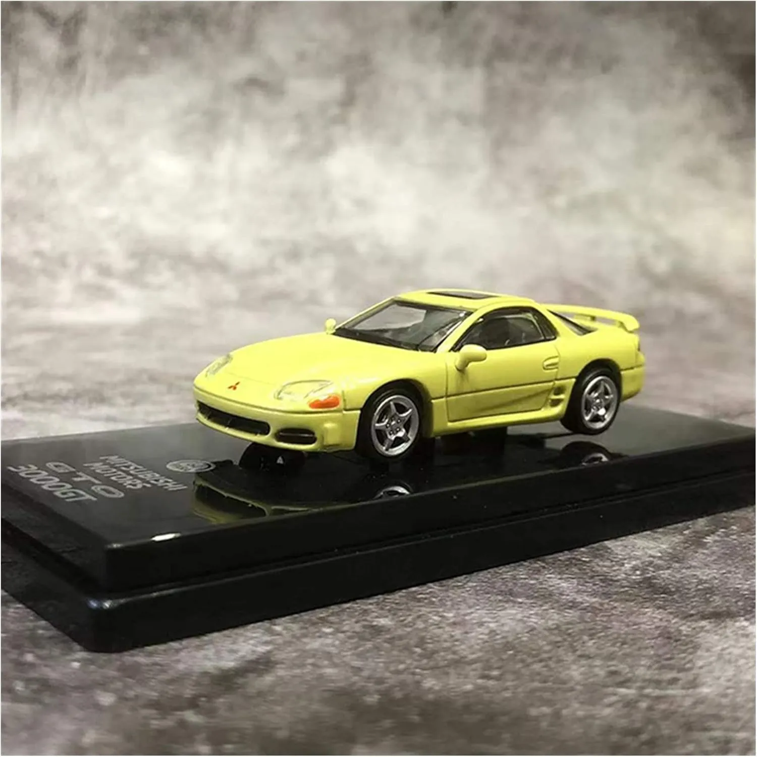 Car Vehicle Model Fit for Mitsubishi GTO 1 64 Diecast Alloy Car Model Display Collection Gifts Yellow Festive Deluxe Gift rural intuitive flock Resin 