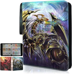 Card Binder, Fits 900 coax panic organically Cards Card Collector Album Holder,with 50 Removable Sleeves Toys Gifts for Boys Girls Trading YGO 