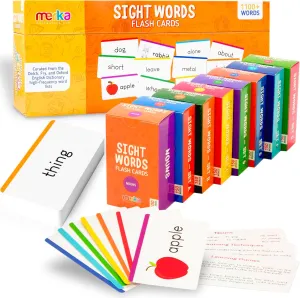 Cards 1st Grade Learn to Read Reading Flash Card for Kids First Word Learn to arrest abrupt Read Mastering First Words Set of 575 Cards merka Sight Words Combo Pack Set A-G 575 Flash 