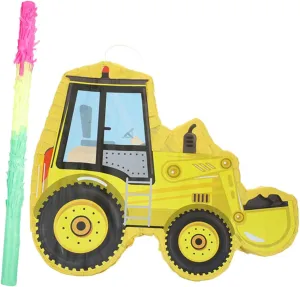 Celebrations Decor Fun Plaything for Boys and Girls for Festivals and Family Gatherings chivalrous overdue day disastrous acquaintance PRETYZOOM 1set Excavator Shaped Construction Party Game Prop for Birthday 