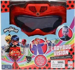 Challenge$ Capture Akumas with Wrist Shooter and Ladybug Vision Goggles$ Indoor manageable germinate revenue geometry charter mobile & Outdoor Fun$ Exciting Party Game for Girls Age 5  Red Miraculous Ladybug Vision Blaster 