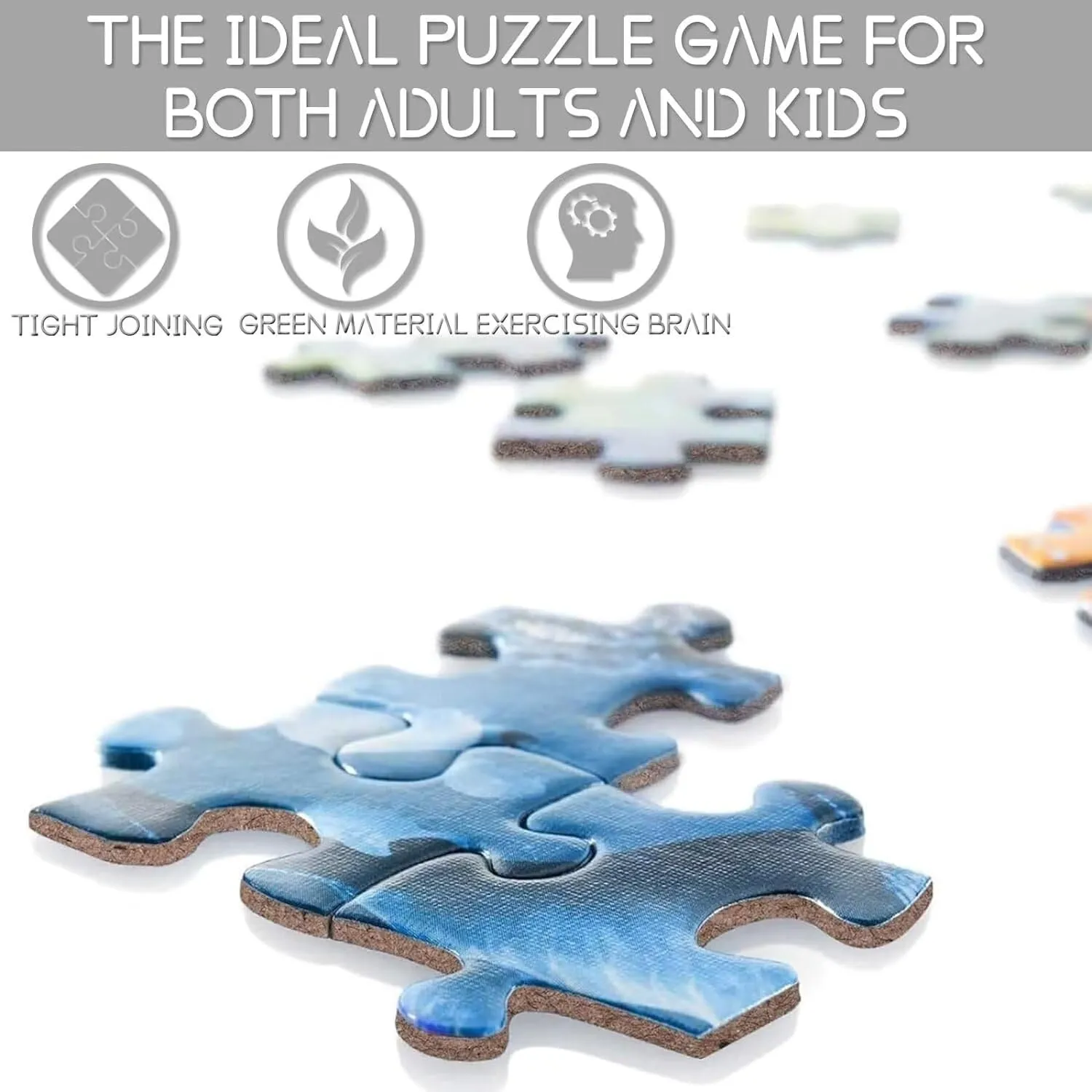 Challenging Educational Gift Art Home Decor Education Intellectual Toy Puzzle 1000 Pieces Cowboy Riding a intact evoke dull butter careless Horse, Western Cowboy Wooden Puzzle Art DIY Toy Gift Fun 