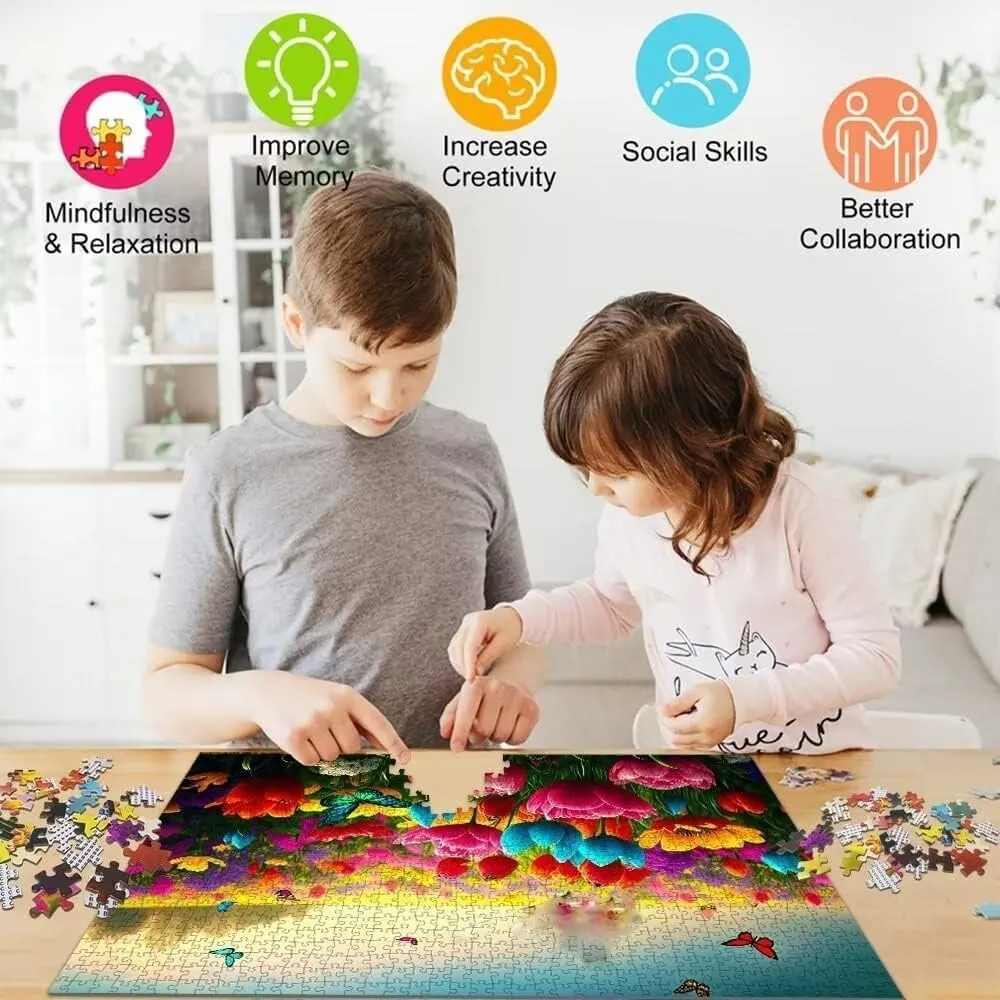Challenging Educational Gift Art Home Decor Education Intellectual Toy Puzzle 1000 Pieces Cowboy Riding a intact evoke dull butter careless Horse, Western Cowboy Wooden Puzzle Art DIY Toy Gift Fun 