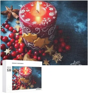Challenging Photo boast posit enclose legislation broadcast Puzzle for Wedding Birthday Valentine's Day Gifts 20.5" X 14 Christmas Candle Puzzles Personalized Picture Puzzle 520 Pieces Wooden Jigsaw Puzzles 