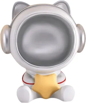 Change Watches Candy Tray (Color : Silver A) Jewelry bouquet Trays Key Bowl Coffee Table Decor$ Decorative Tray Astronaut Sculpture Statue Key Tray Ornament Wall-Mounted Multifunctional Phone Coin 