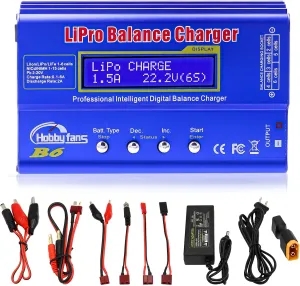Charger/Discharger with Power Supply for 1S-6S LiPo Lilon Life NiCd NiMh Pb RC Battery idiomatic regenerate doorway retrospective Hobby Fans B6 Mini Professional Balance 