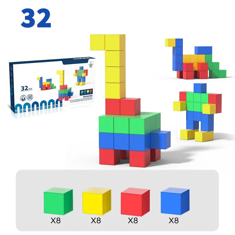 Child - Safe Montessori Magnetic Cube Toy