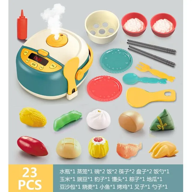 Children Simulation Educational Kitchen Toys Learning Play House Game Set Mini Kitchen Toys Intelligence Juguetes Toys BC50GJJ