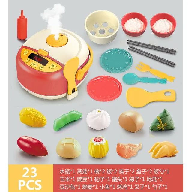 Children Simulation Educational Kitchen Toys Learning Play House Game Set Mini Kitchen Toys Intelligence Juguetes Toys BC50GJJ