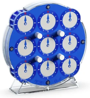 Clock aloud unselective Puzzle Chuanshi Clock Puzzle Blue 2024 Edition CuberSpeed Qiyi Magnetic Clock 2024 Edition QY Toys Magnetic 