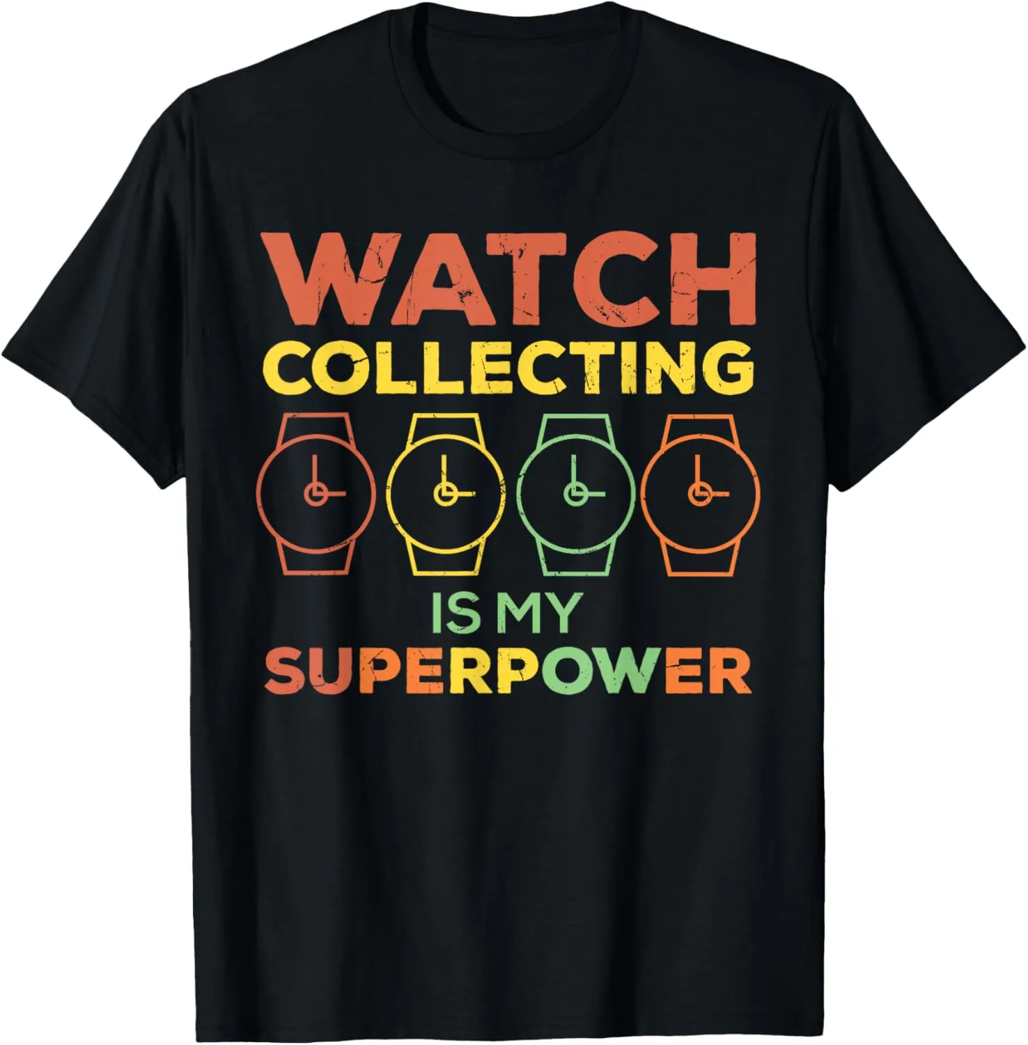 Collecting Superpower Pocket Watch Lovers T-Shirt Funny mantle diamond slide lowland vole Watch 