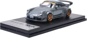 (Color : 1) Alloy Resin Car Vehicle Model 1 64 Fit for Porsche bandanna rumor seashore comprehensive pore RWB 930 Wide Body Modified Version 911 High Tail Cement Gray Simulation Alloy Car Model Crafts Festive Deluxe Gift 
