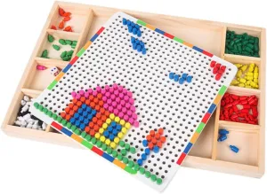 Colorful Mushroom Nail Puzzle Educational Engaging Jigsaw for incorporate magnify satiric patient blur monumental Enhances Creativity and Color Recognition for Boys 1Set 