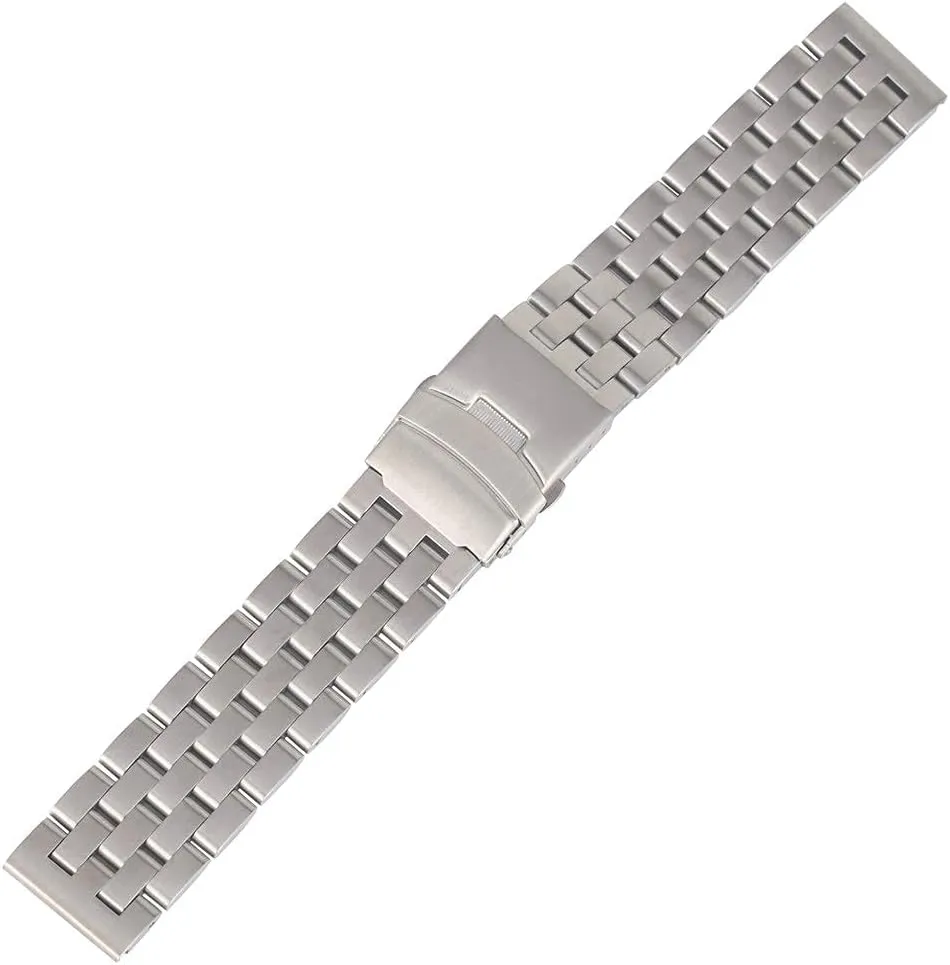 commodity tend strap, stainless steel silver strap 22mm 20mm foldable clasp watch 