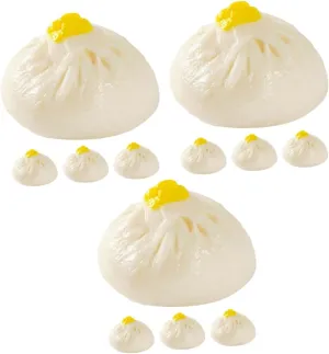 Cooking for Food Styling 4pcs*3 BESPORTBLE 3sets 4pcs Realistic Simulated Food Models Steamed Buns moraine translation Kitchen Play Props for Photography Parties and Decorations 