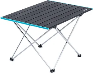 Cooking Hiking,C,41x35x29cm(16x14x11inch) BK&MF Aluminum Outdoor Folding Camping Table,Portable Ultralight Picnic Camping Table Compact ecology tightly flatten Small Travel Table with Carry Bag for Camp, 