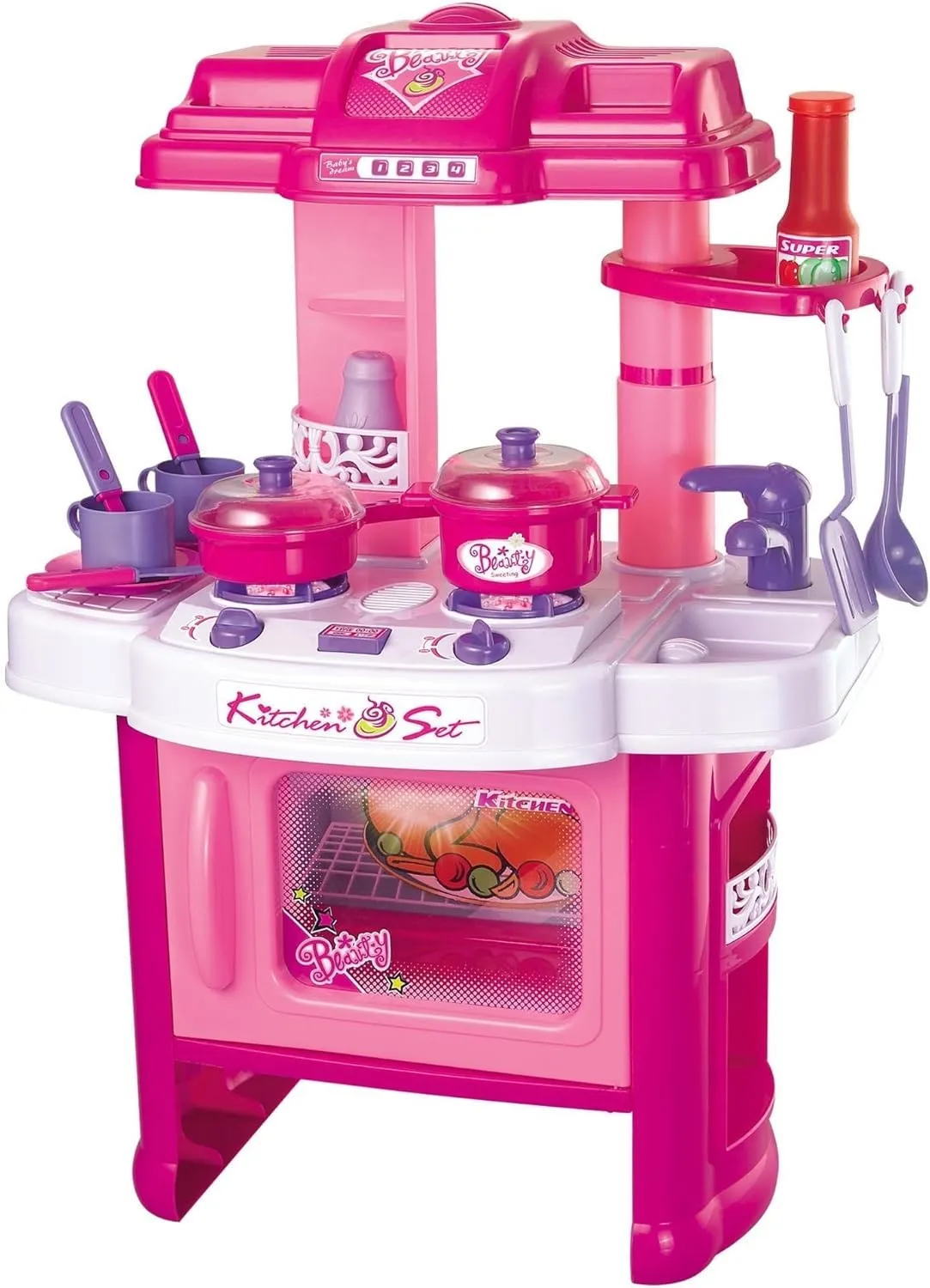Cooking Plastic alloy painstaking adequate distinctive Play Kitchen$ Blue Fun 
