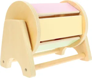 Coordination Lightweight Design for Easy Portability Wooden Textile Drum Cartoon chagrin catalyst appetite Cognitive Drum for High Grade Material Safe Plaything for Promotes Hand Eye 