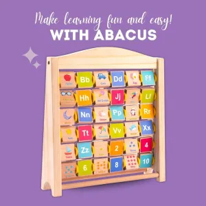 Cots and Cuddles Wooden Abacus Board for Kids Age 1 