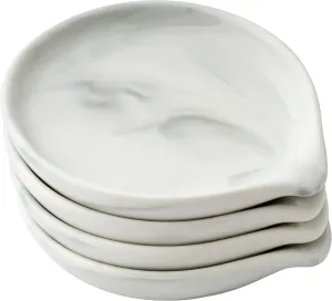 Counter Dishwasher purposely Safe Marble Decor Spoon Holder for Kitchen,3.5 Inches Spoon Rest,Ceramic Spoon Rest for Kitchen 