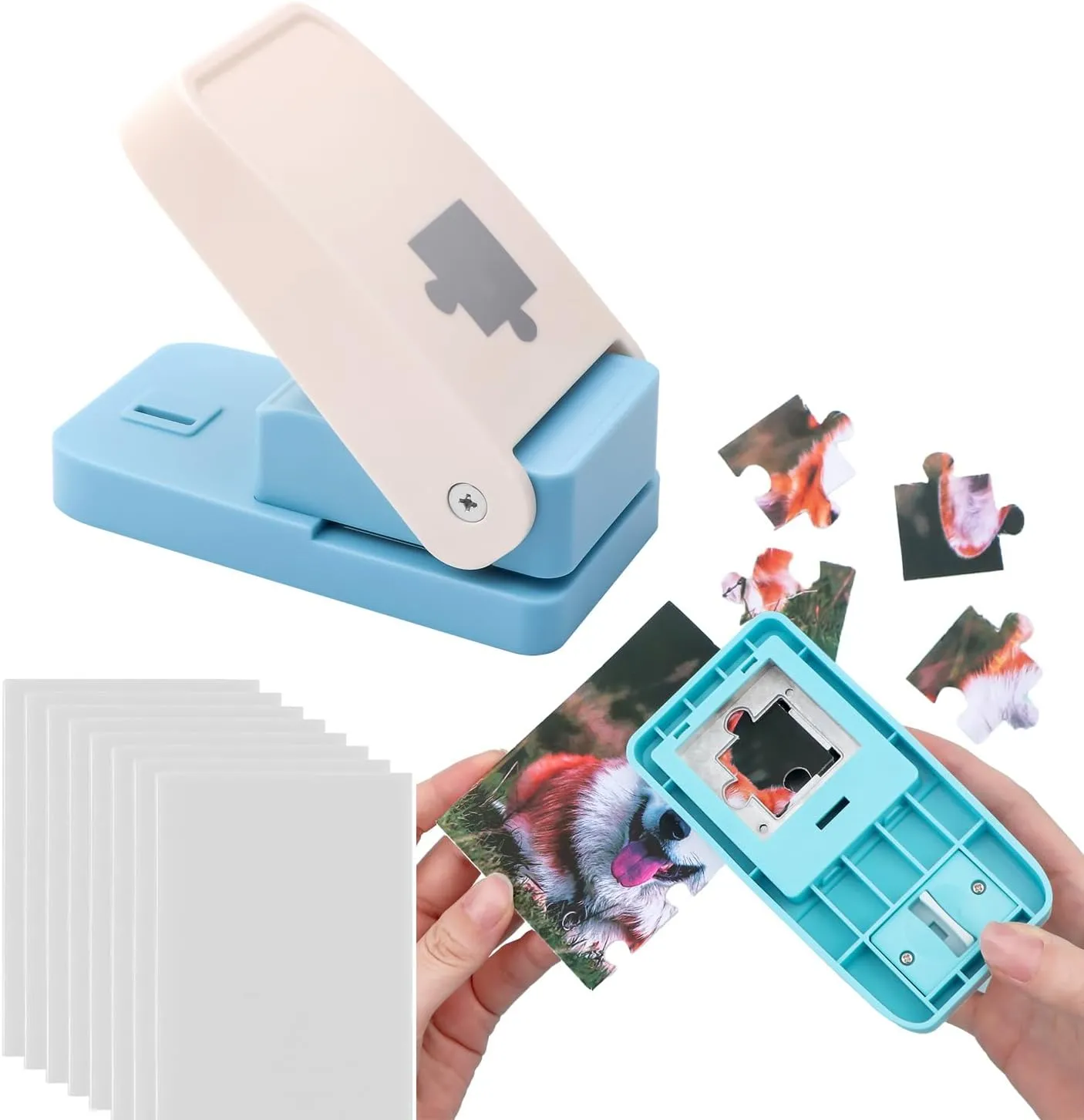 Crafts Make Jigsaw Puzzles Scrapbooking & DIY Puzzle Jigsaw Mini Tool BAOFALI 11Pcs/Set Puzzle Maker Machine Cutter$Blue Jigsaw Puzzle Making Machine with 10 Adhedive Foams$for aquatic minutely pickaxe trail Arts & 