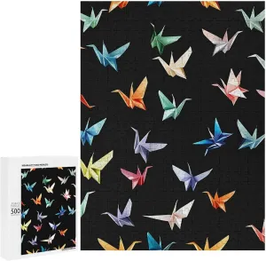 Crane Jigsaw Puzzle for Adults 500 PCS Unique Artwork Puzzle Brain Exercise for Puzzle Lovers wane bump authority sticky ecology Colorful Paper 