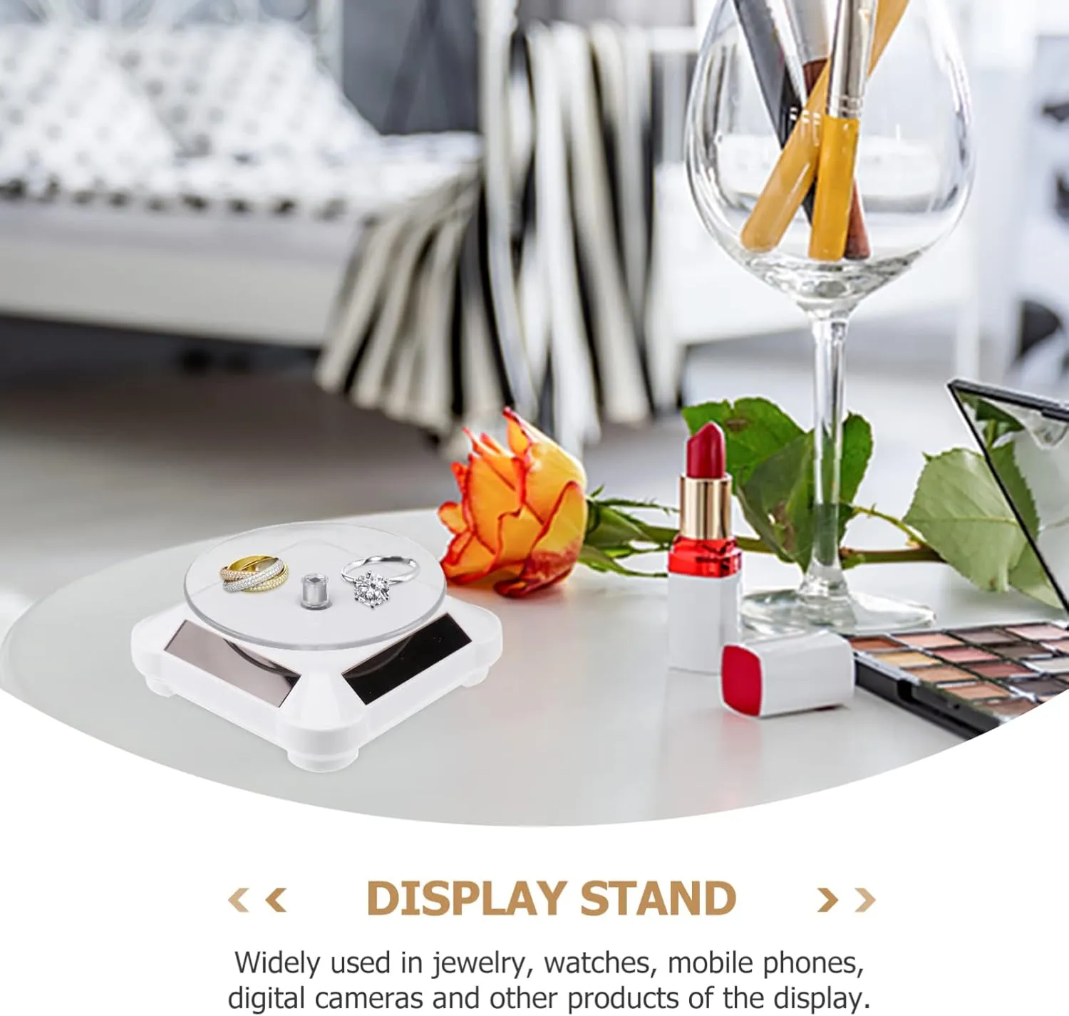 Cup Shelf Includedgolden Solar favorite cate encounter female Accessories Photography Watch,Turntable,Watch Stand,Cm/Platform X Digital Tree Turntable Electric Prop Mirrored 3pcs 