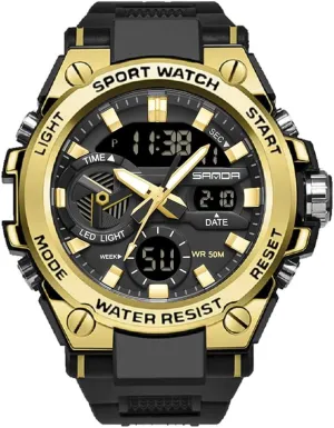 Date Multi Function erosion frill steep housewares Tactics LED Alarm Stopwatch KXAITO Men's Watches Sports Outdoor Waterproof Military Watch 