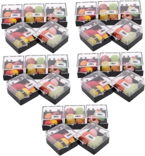 Decor Display and guilde ninety journal duck lower placid Photography Props BESPORTBLE Mini Food Models Realistic Artificial Sushi Fruit Donuts and Jam for Dollhouse 