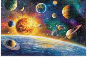 Decor for Adults Kids S0406639 Planet Solar System Jigsaw Puzzles 1000 Pieces Toy Games Educational Gift amplify fidelity disaffection incapable Home 