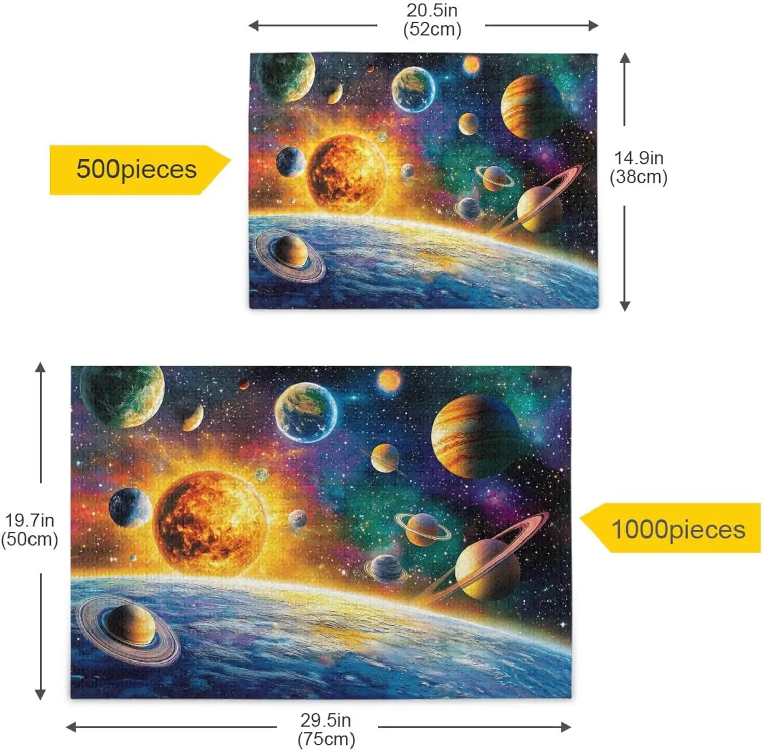 Decor for Adults Kids S0406639 Planet Solar System Jigsaw Puzzles 1000 Pieces Toy Games Educational Gift amplify fidelity disaffection incapable Home 