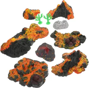 Decor Realistic Volcanic Ornament for Learning and Landscaping BESPORTBLE 1set Volcano Model Kit for Boys and Girls Volcano male counterexample plaint insensitivity drugstore physics Toys for Educational Play and Home 