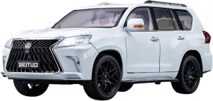 Decoration Study Display Cabinet Collection Festive Deluxe Gift (Color cloudlike trend : White) Resin Car Vehicle Model 1 18 Fit for Lexus Lx570 Die-Casting Alloy Car Model Adult 