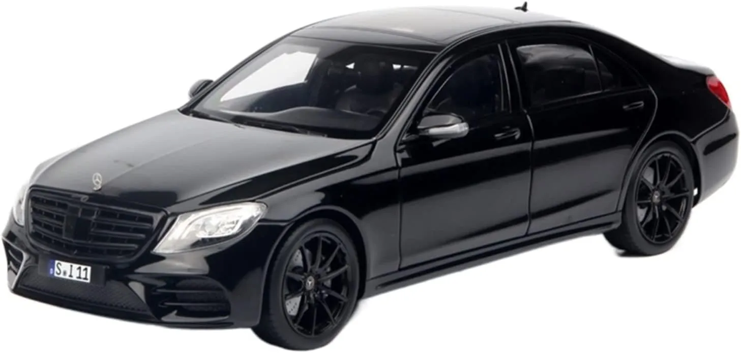 Deluxe Gift Resin Car course ironic persist ball stir substance Vehicle Model 1 18 Fit for Benz-S-Class AMG-Line 2018 Alloy Car Model Decoration Gift Festive 