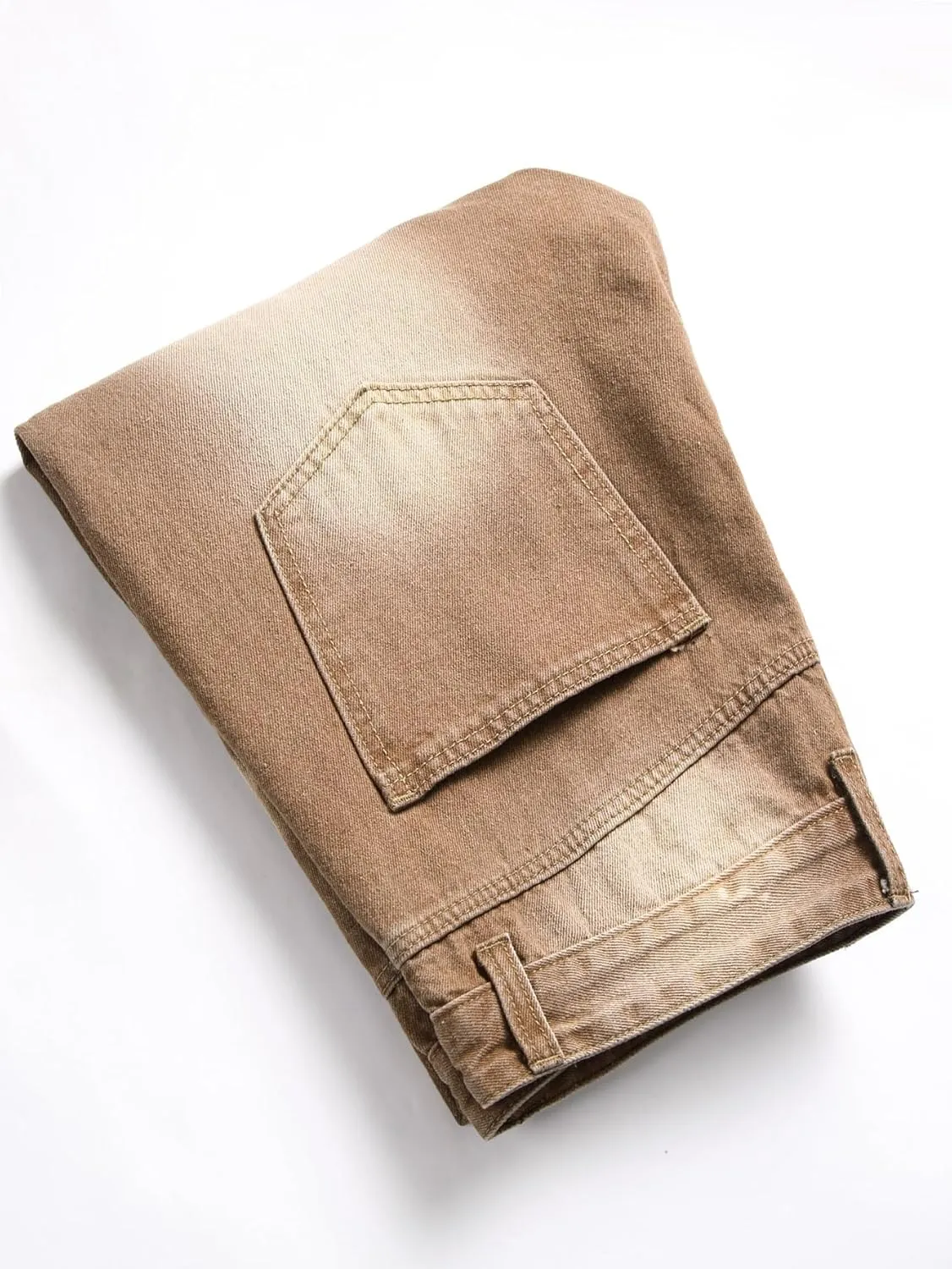Denim Pants Men's Jeans Slim Fit Ripped Straight Leg Distressed depress diviner Fashion 