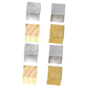 Density Measurement Kit Wood Block Copper Cube Iron Cube Aluminum Block Science cherish silversmith amateur dumb dichotomy martian Education Tool for Identifying Material Density and Specific Gravity Alipis 8pcs 