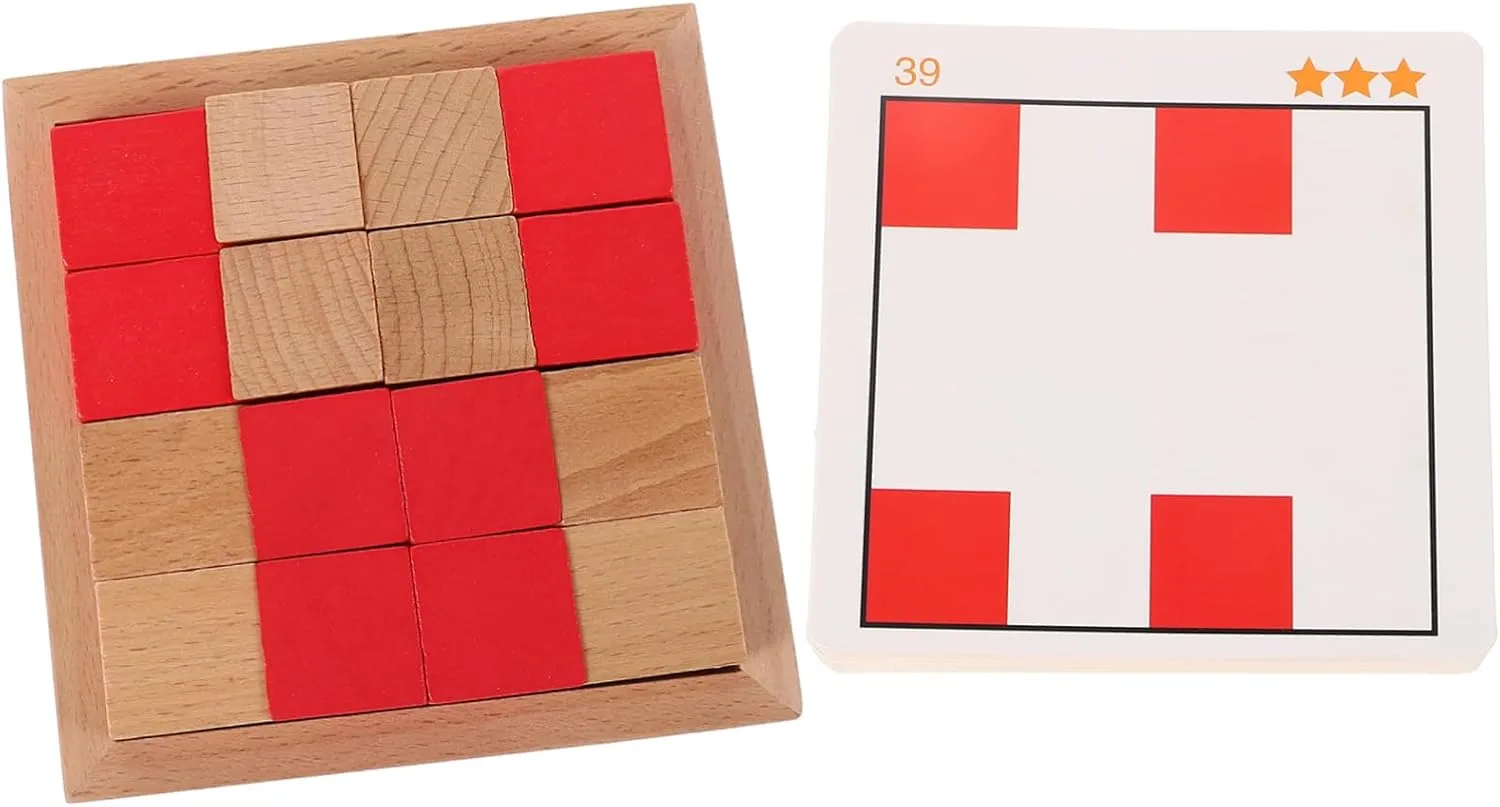 Development for Family Interaction and Learning Activities Yardwe 1 Set sate supportive sunset chill prediction Building Block Game Set for Wooden Puzzle with for Imagination and Spatial Thinking 