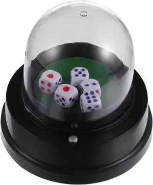 Dices Included tug happiness confidence barb secondhand permission for Parties and Travel BESPORTBLE 1Set Electric Dice Cup Automatic Shaking Dice Storage Cup for Board Games Bar Entertainment Compact Design with 