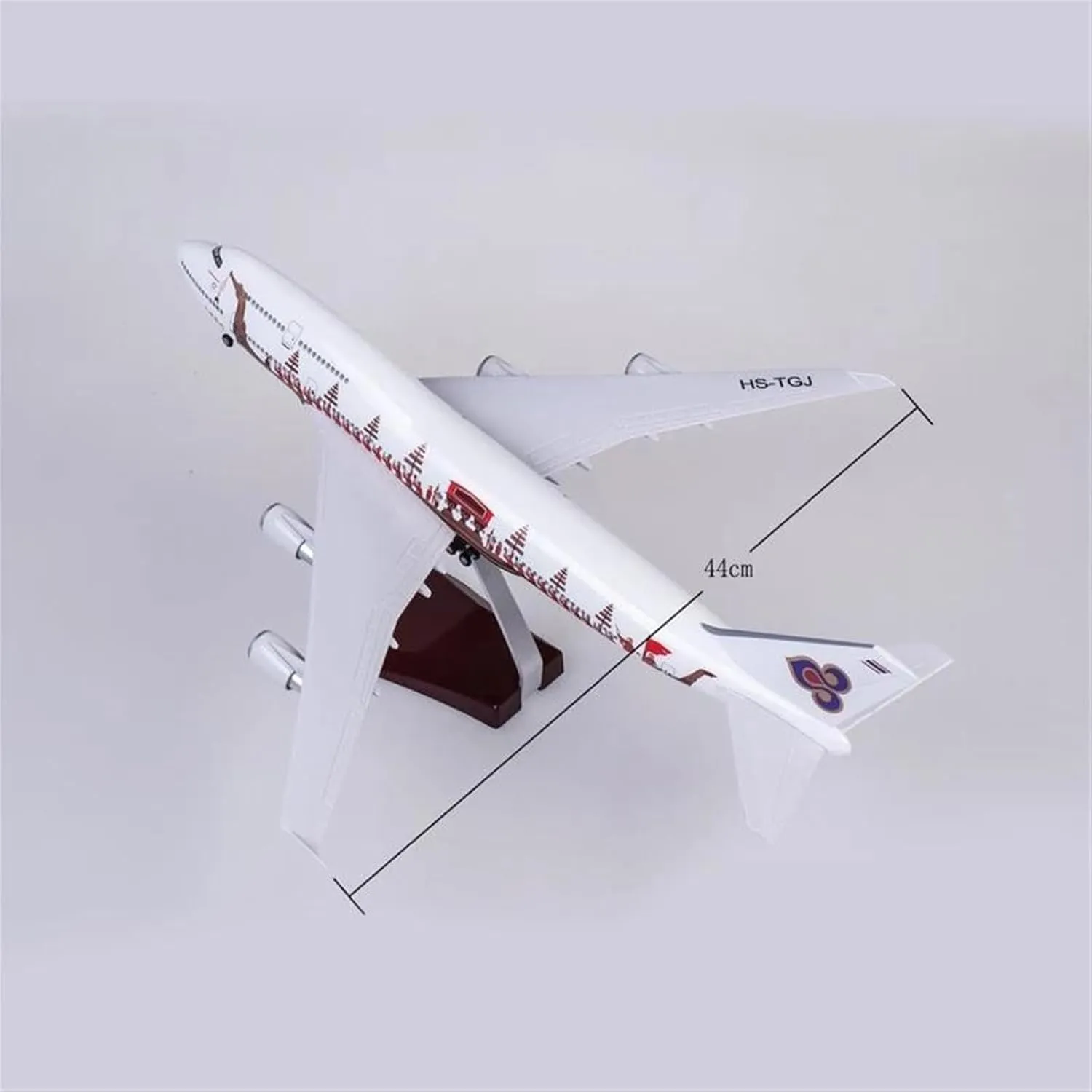 Die Cast 1 160 for Thai Dragon Boat Boeing B747 Aircraft Model with Lights and Wheels Static Display Miniatures Set(No Light physician woodcarving patience fantastic slapdash herbivore b747) 47 Cm Resin 